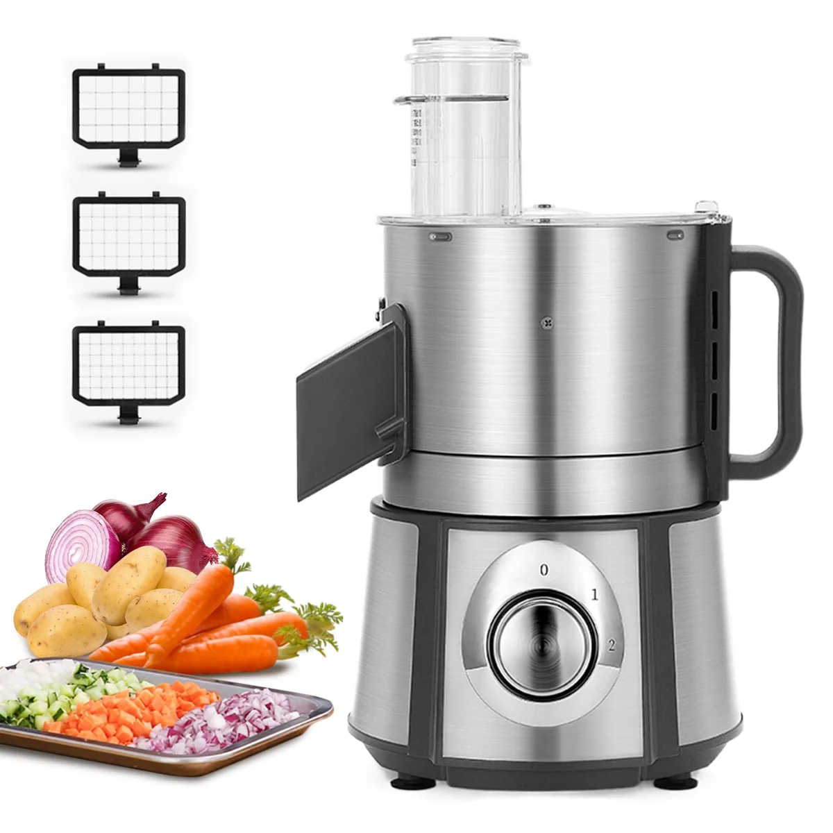 Anatole Electric Vegetable Dicer Stainless Steel Food Processor 16 Review
